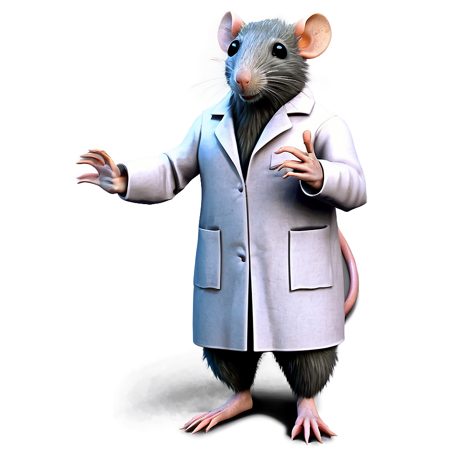 Rat In Lab Coat Png 05042024 PNG