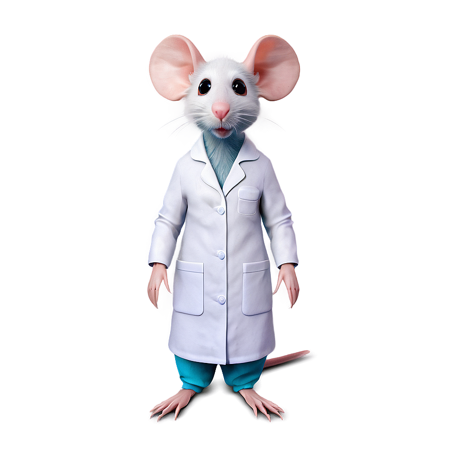 Rat In Lab Coat Png Vsu96 PNG