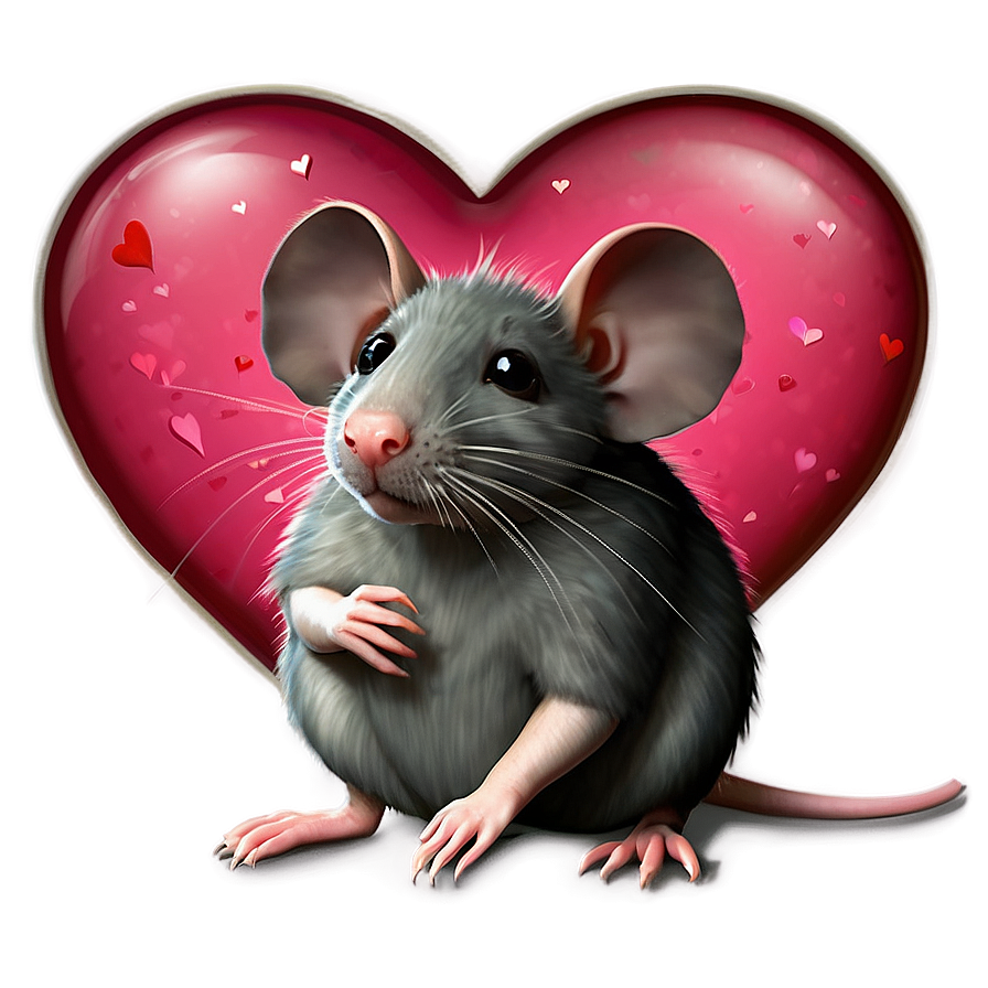 Download Rat In Love Heart Png Crt | Wallpapers.com