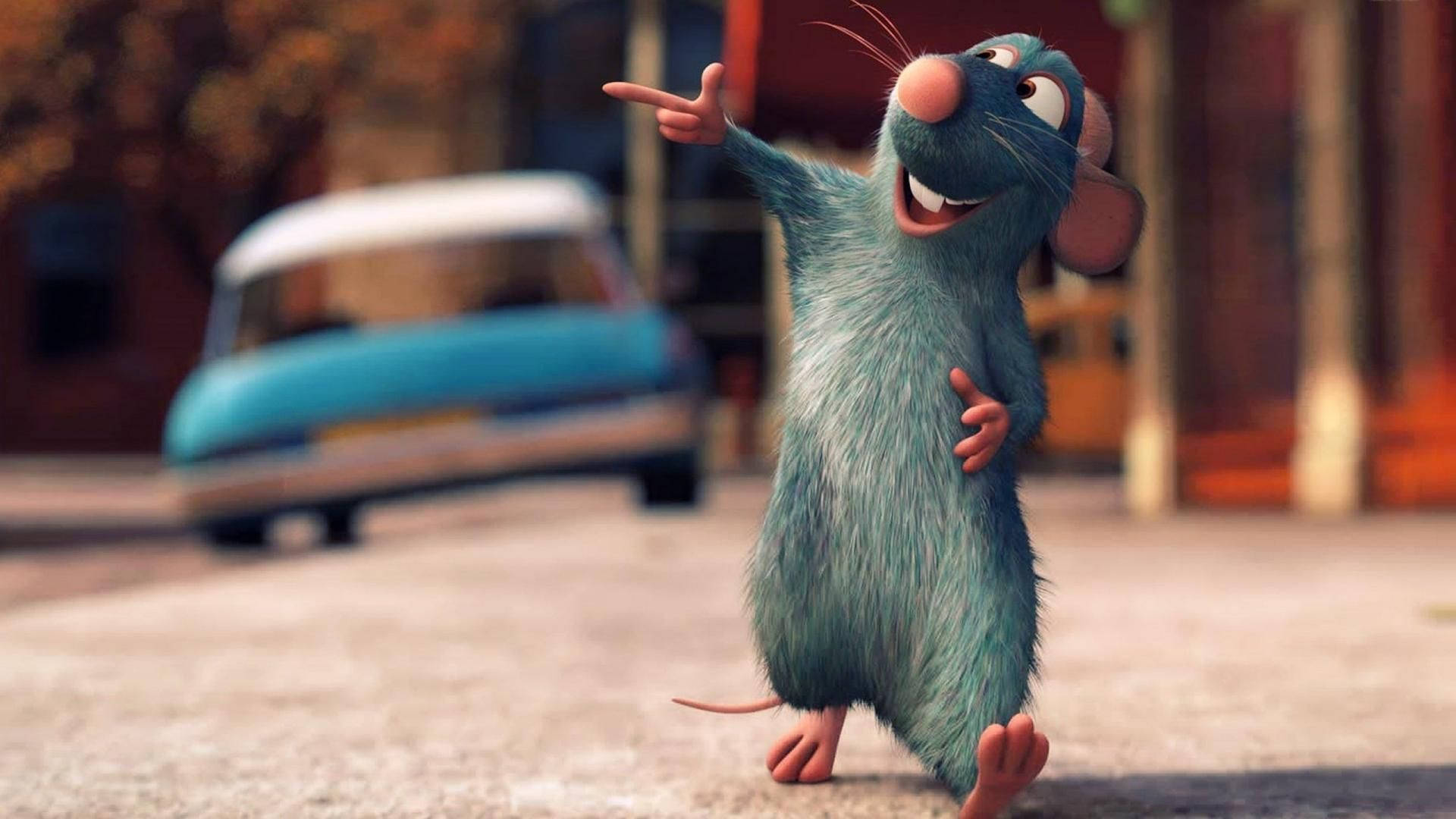 Ratatouille Remy In The Street Wallpaper