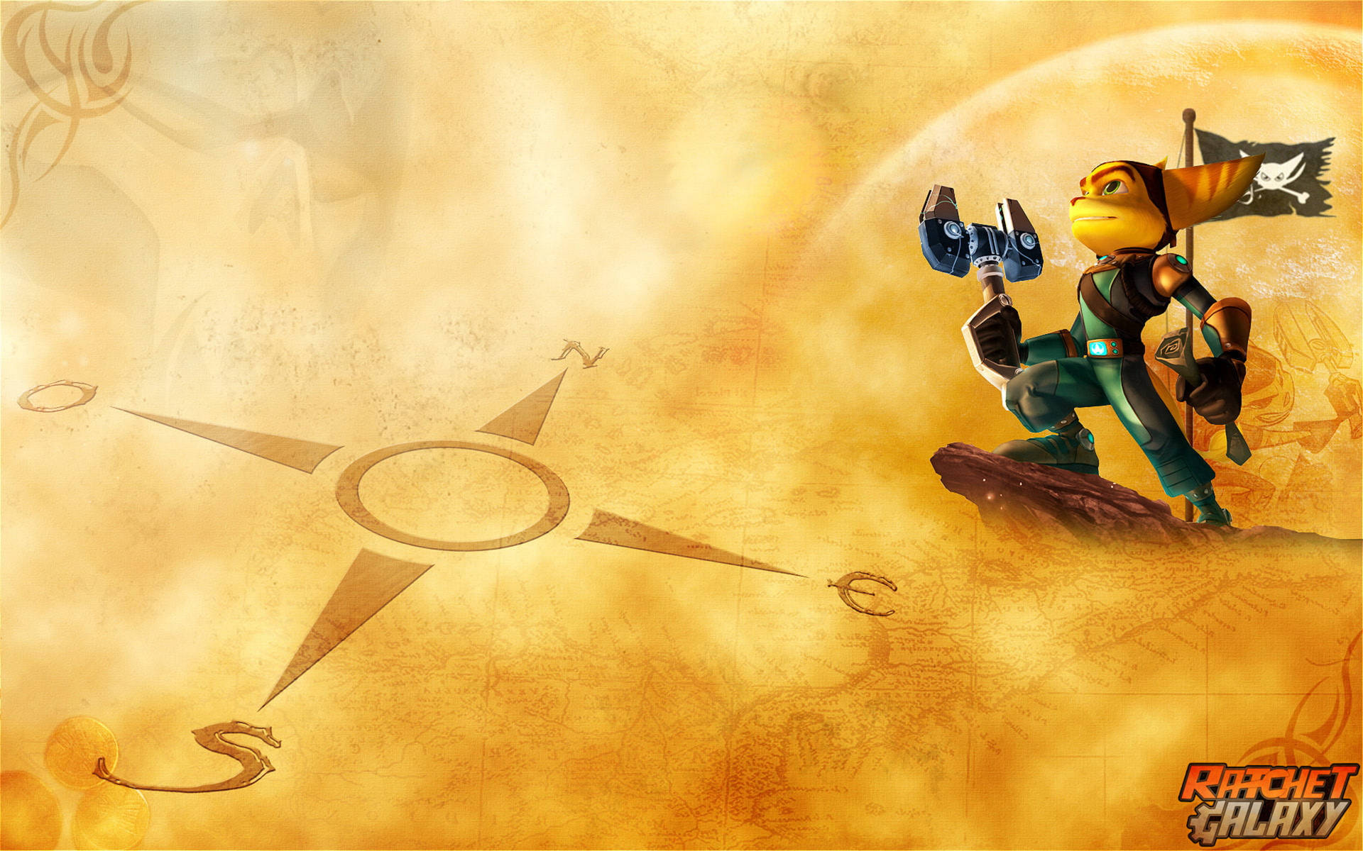 Ratchet And Clank Booty Map Wallpaper