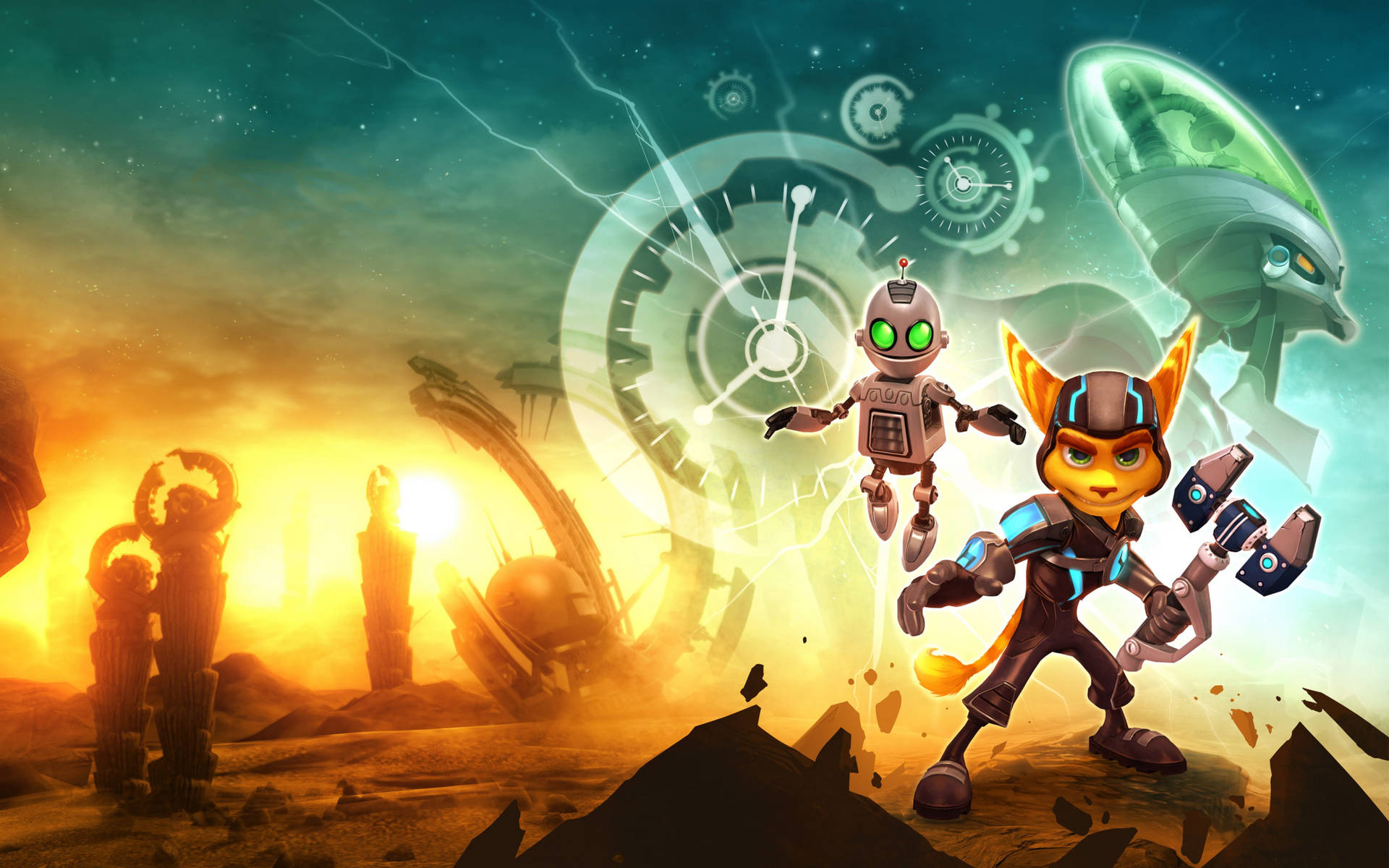 Ratchet And Clank Crack In Time Cover Wallpaper