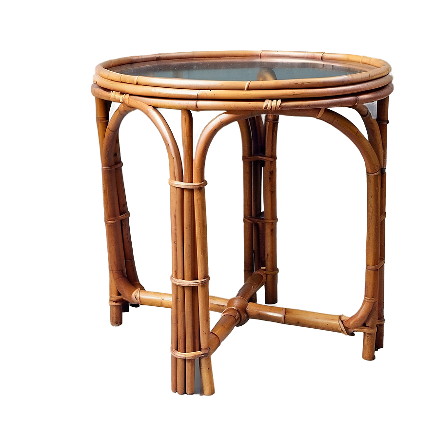 Rattan Side Table Png Peb PNG