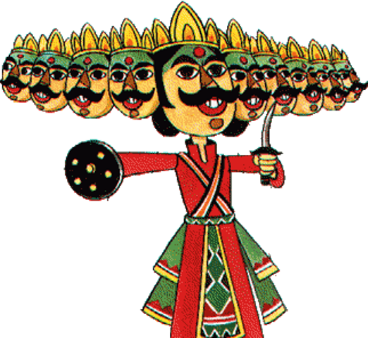 Ravana_ Effigy_ Dussehra_ Celebration_ Art PNG