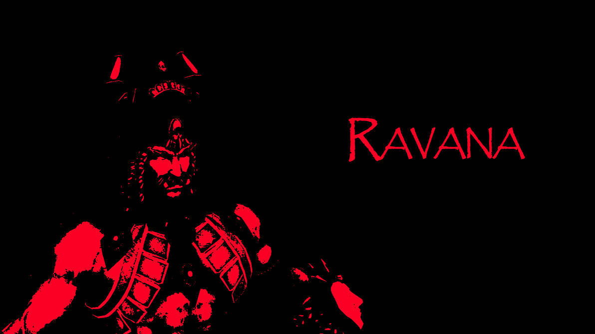 Ravana Red And Black Aesthetic Wallpaper
