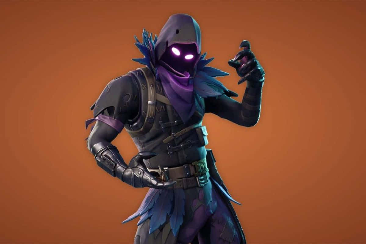 Join the fight and rock the Raven Fortnite outfit with this free battle challenge! Wallpaper