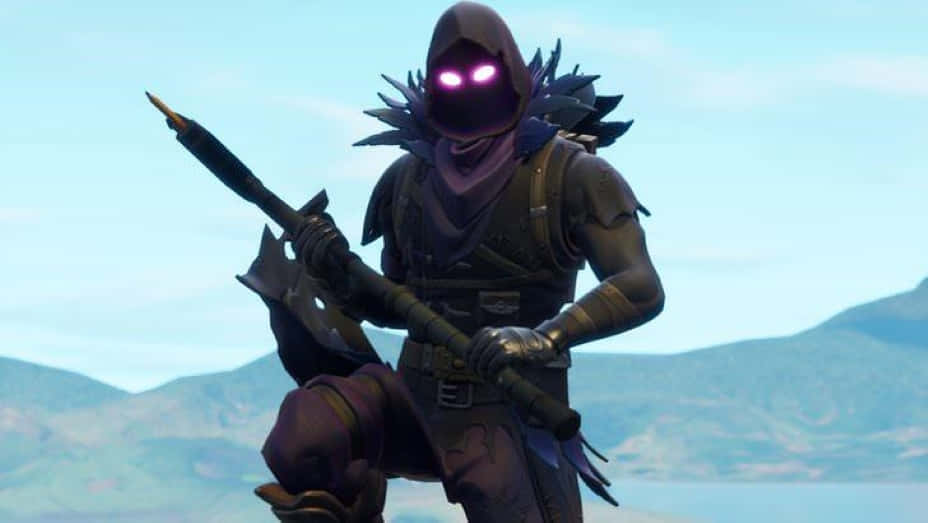 Battle Plus Victory with Raven from Fortnite Wallpaper