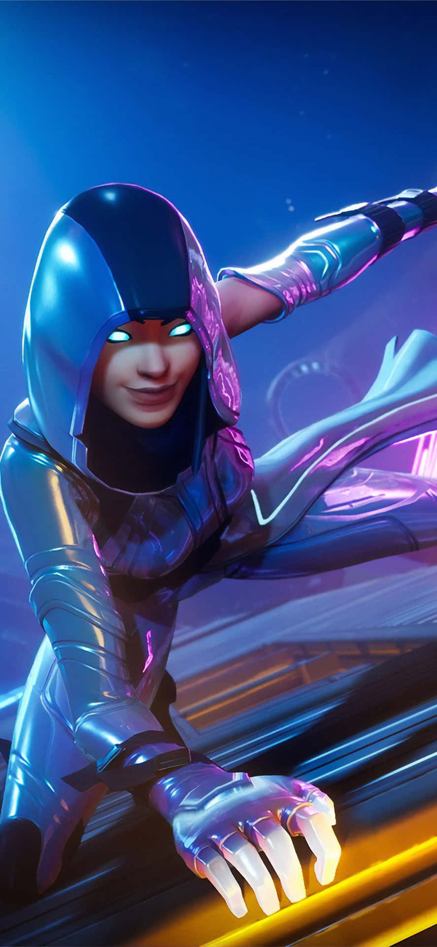 Show your strength and fearlessness in the game with the iconic Raven Fortnite skin. Wallpaper
