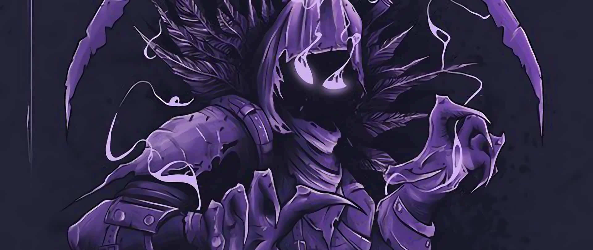 Be bold and edgy with Raven Fortnite Skin Wallpaper