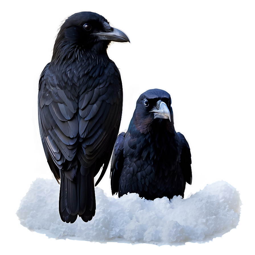 Raven In Snow Png 72 PNG