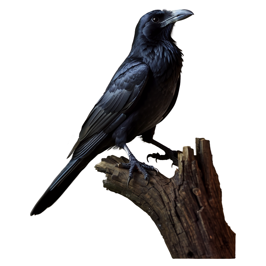 Raven Side Profile Png 05062024 PNG