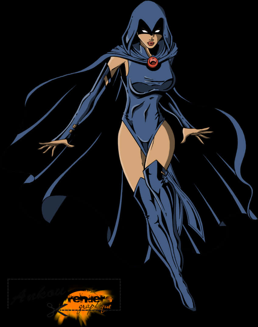 Download Raven Teen Titans Animated Character | Wallpapers.com