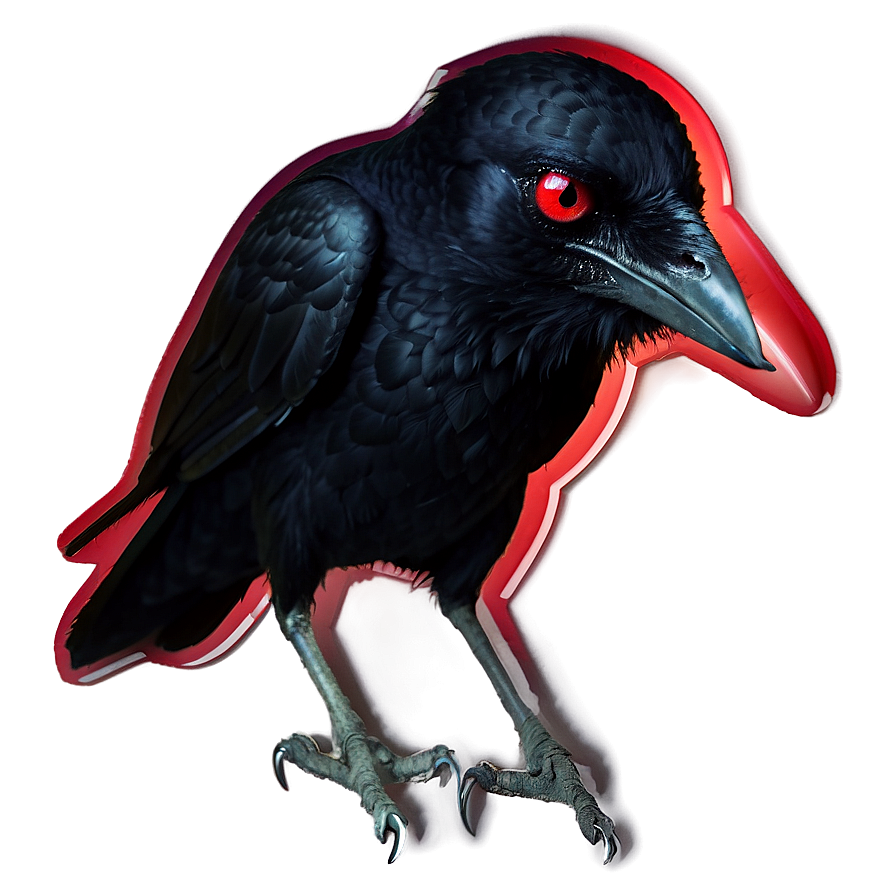 Raven With Red Eyes Png Iob PNG