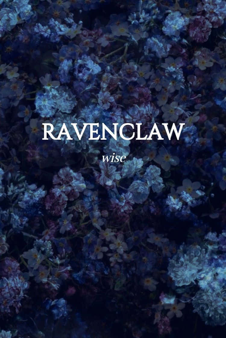 Ravenclaw Aesthetic On Flowers Wallpaper
