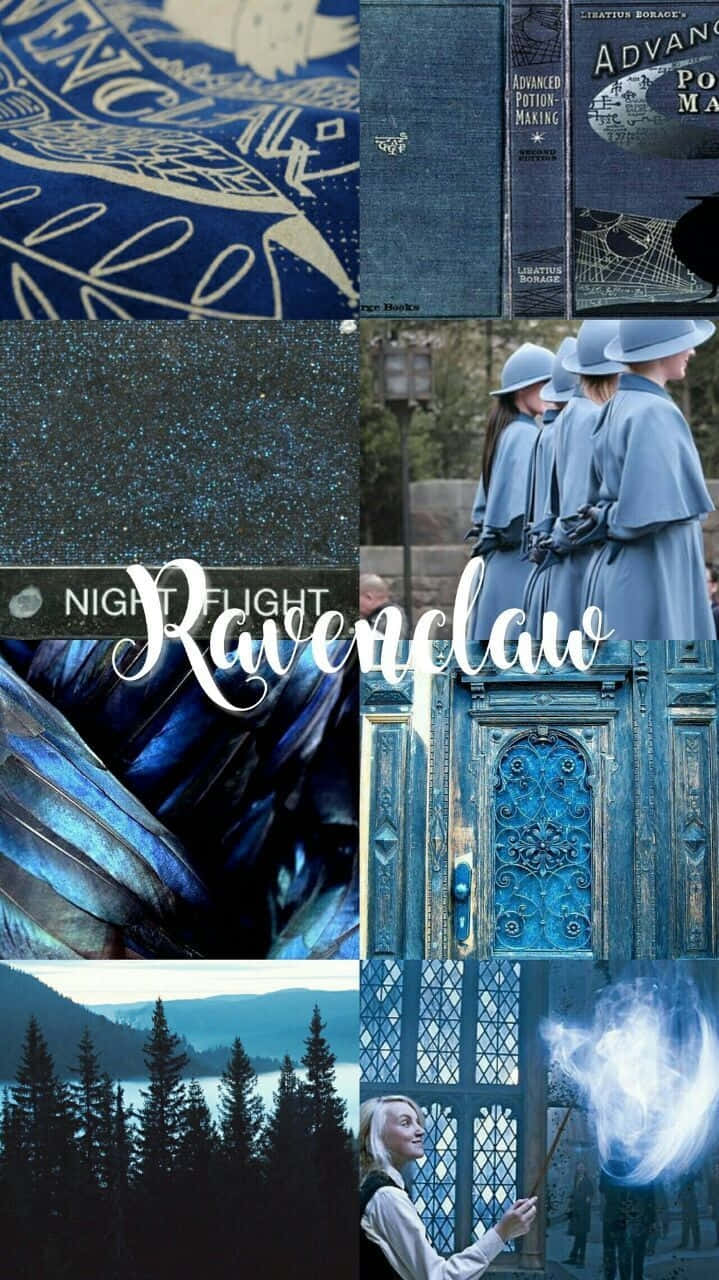 “Let your intelligence and wit take flight with Ravenclaw Aesthetic.” Wallpaper