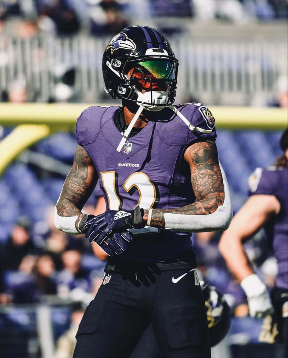 Ravens Player Bateman Number12 Wallpaper