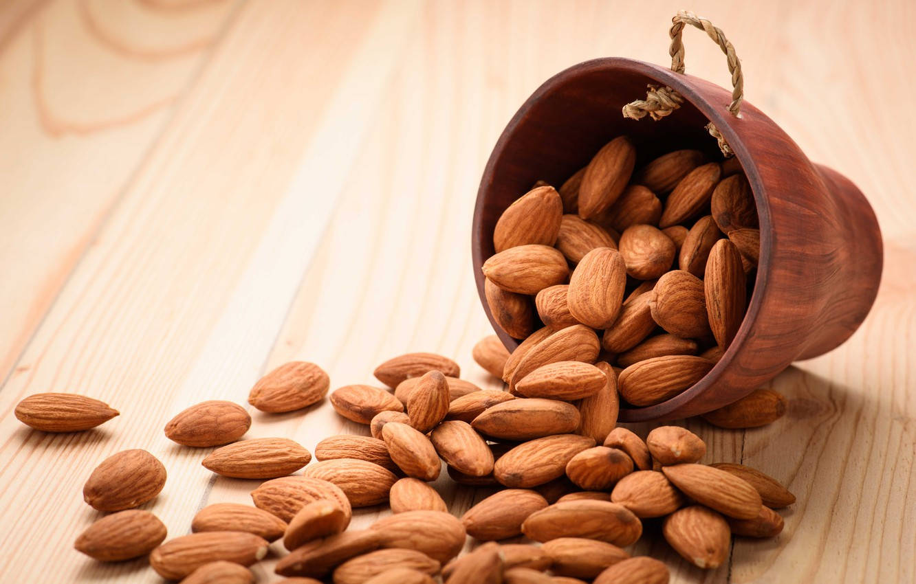 Raw Almond Nuts Wallpaper