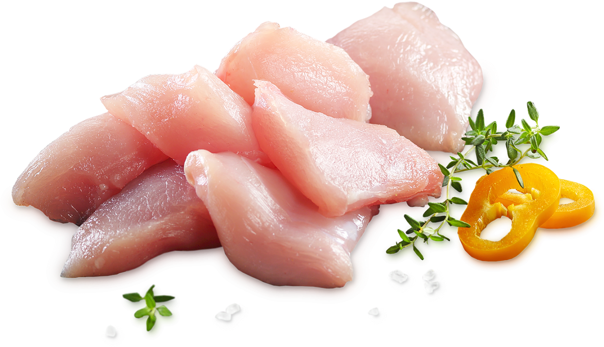 Raw Chicken Breast Herbs Spices PNG