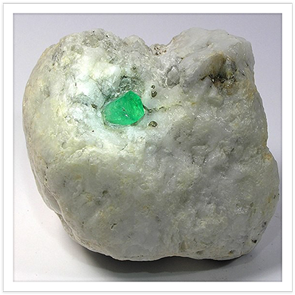 Raw Emerald Gemstonein Matrix.jpg PNG