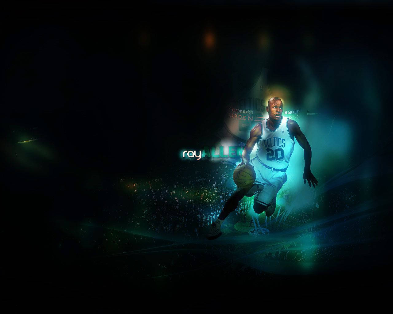 Ray Allen Basketball Dribble Expression Wallpaper