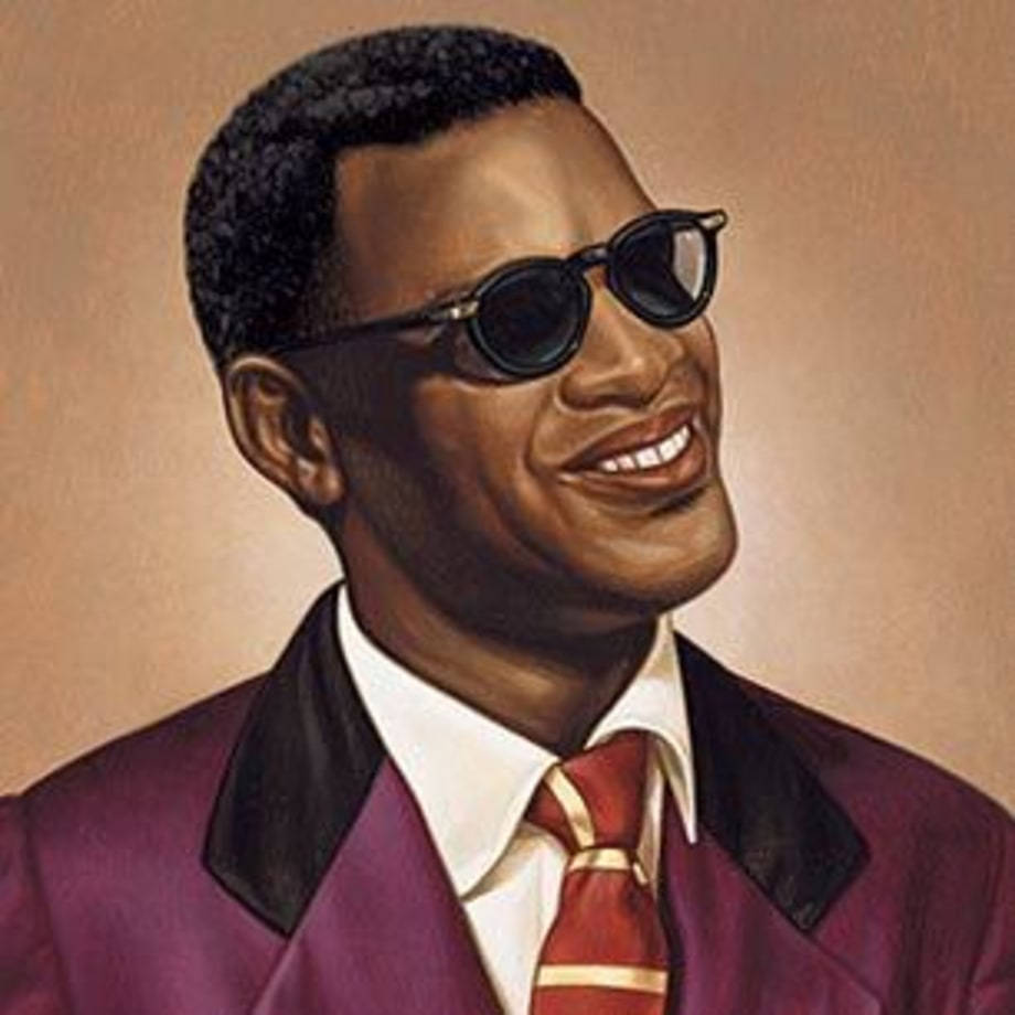 Ray Charles Painted Portrait Wallpaper