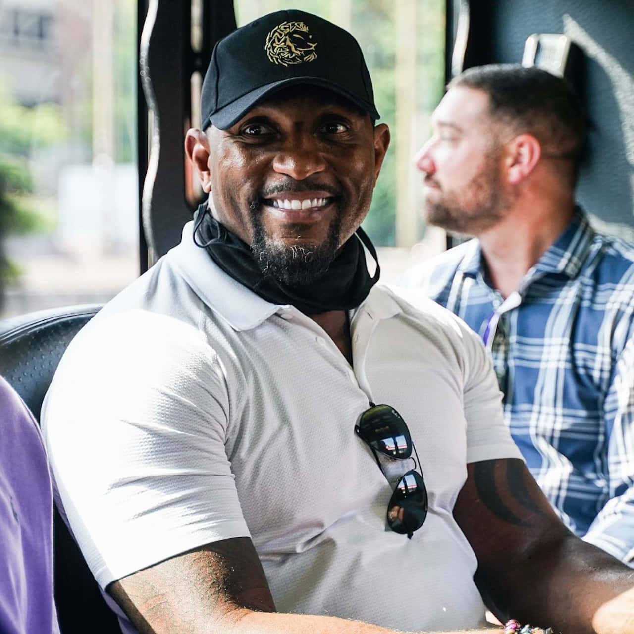 Ray Lewis Smiling Casually Wallpaper