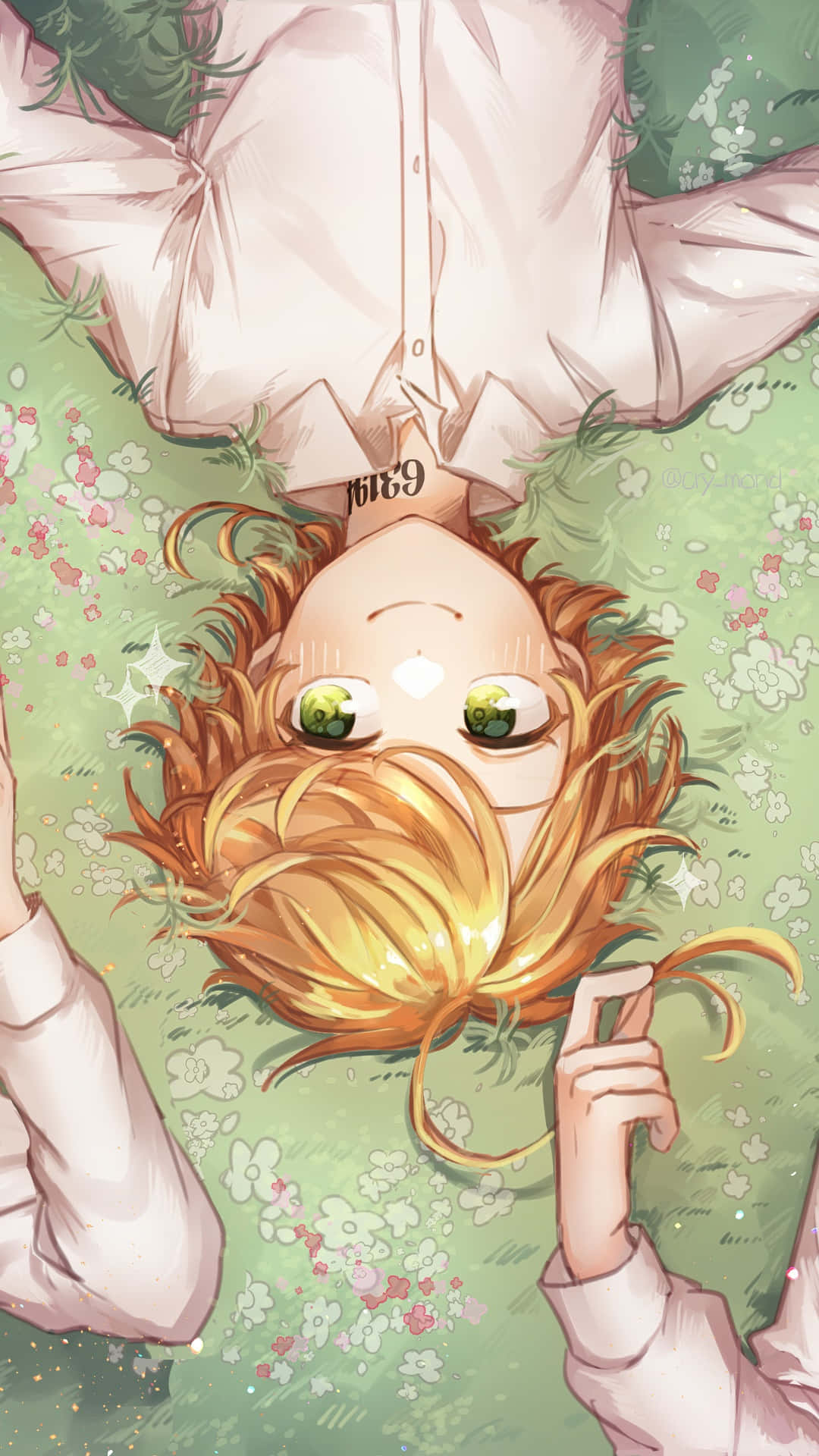Emma and her friends in 'Ray The Promised Neverland'. Wallpaper