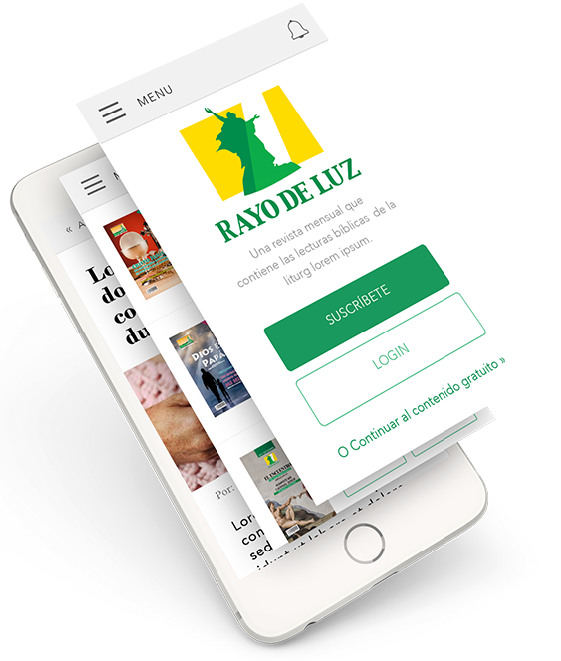 Rayode Luz Mobile Website Display PNG
