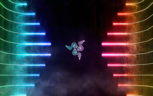 Razer Logo In Neon 4k Wallpaper