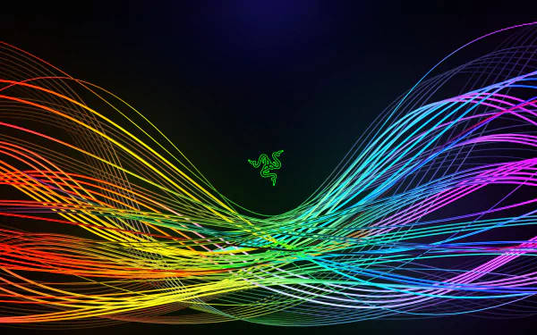 Razer Neon Rainbow 4k Wallpaper