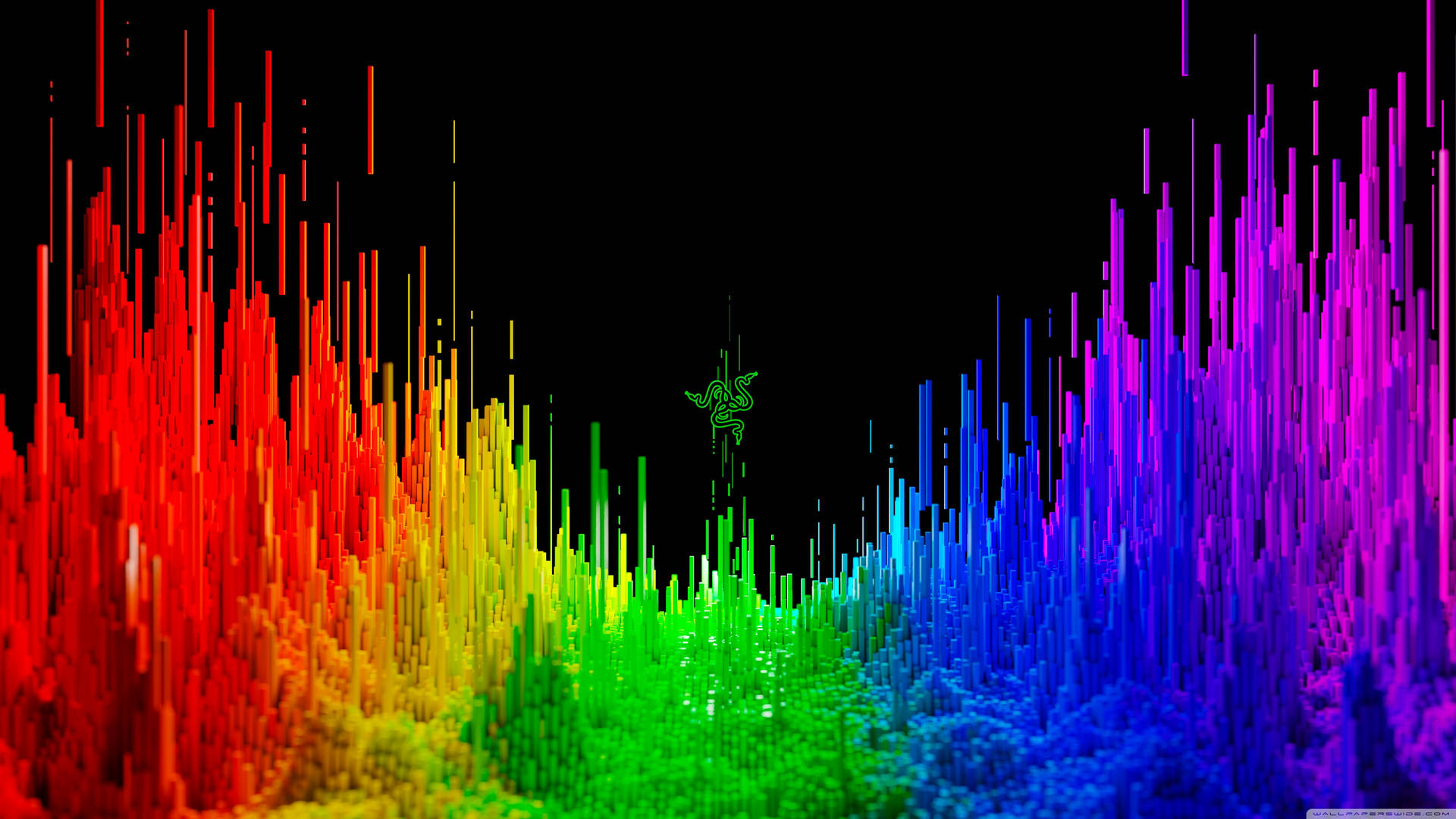 Illuminating Spectrum - A Razer Rainbow Background Wallpaper