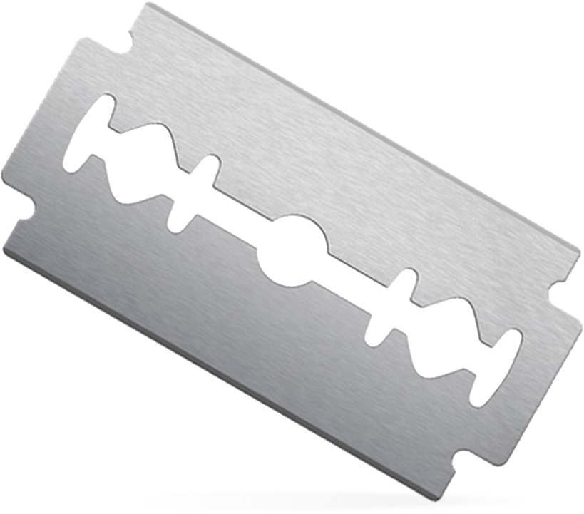 Razor Blade Close Up PNG