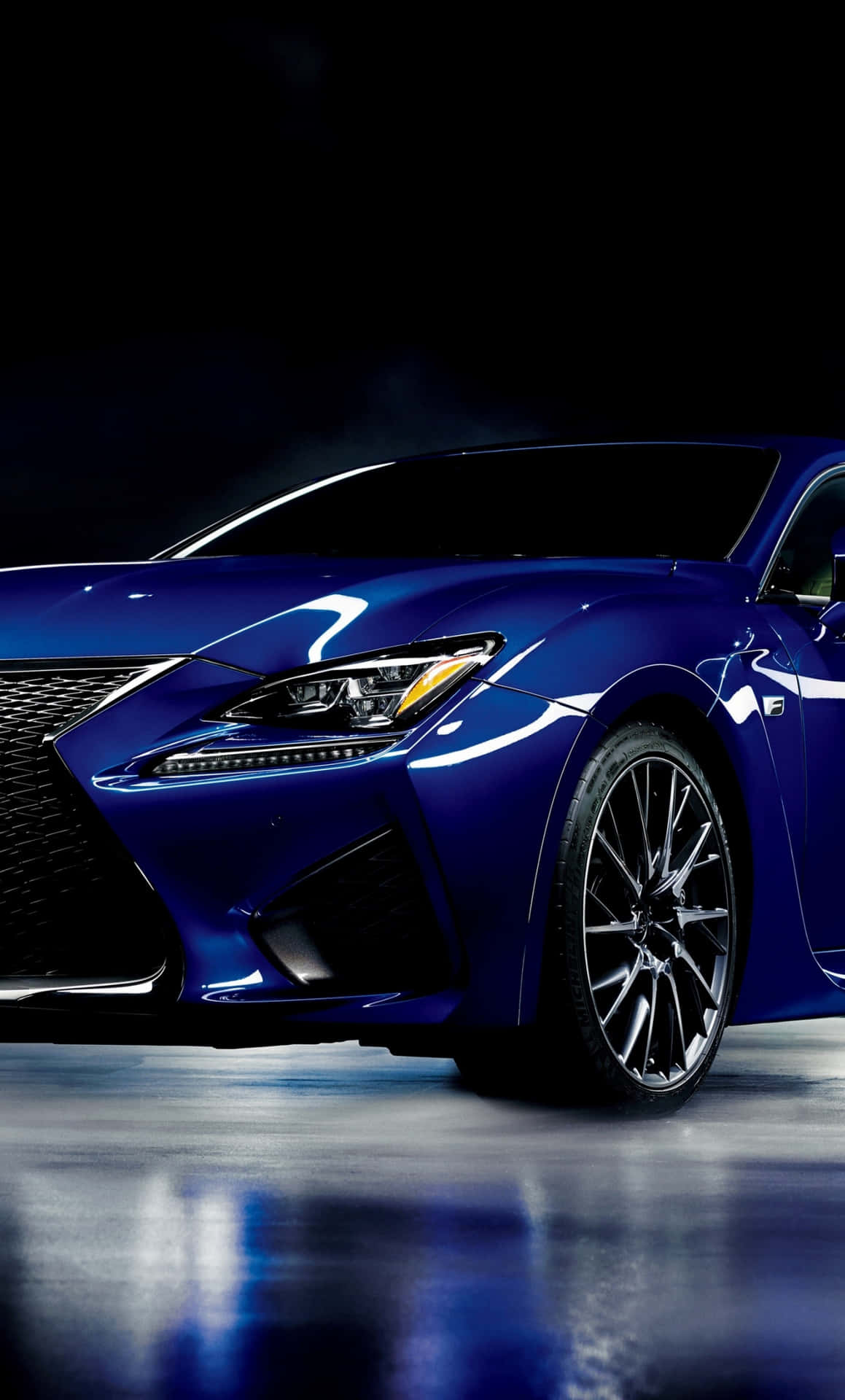 The 2019 Lexus Rc Is Shown In Blue Wallpaper