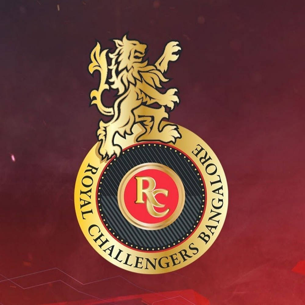 Rcb Elegant Gold Lion Logo Wallpaper