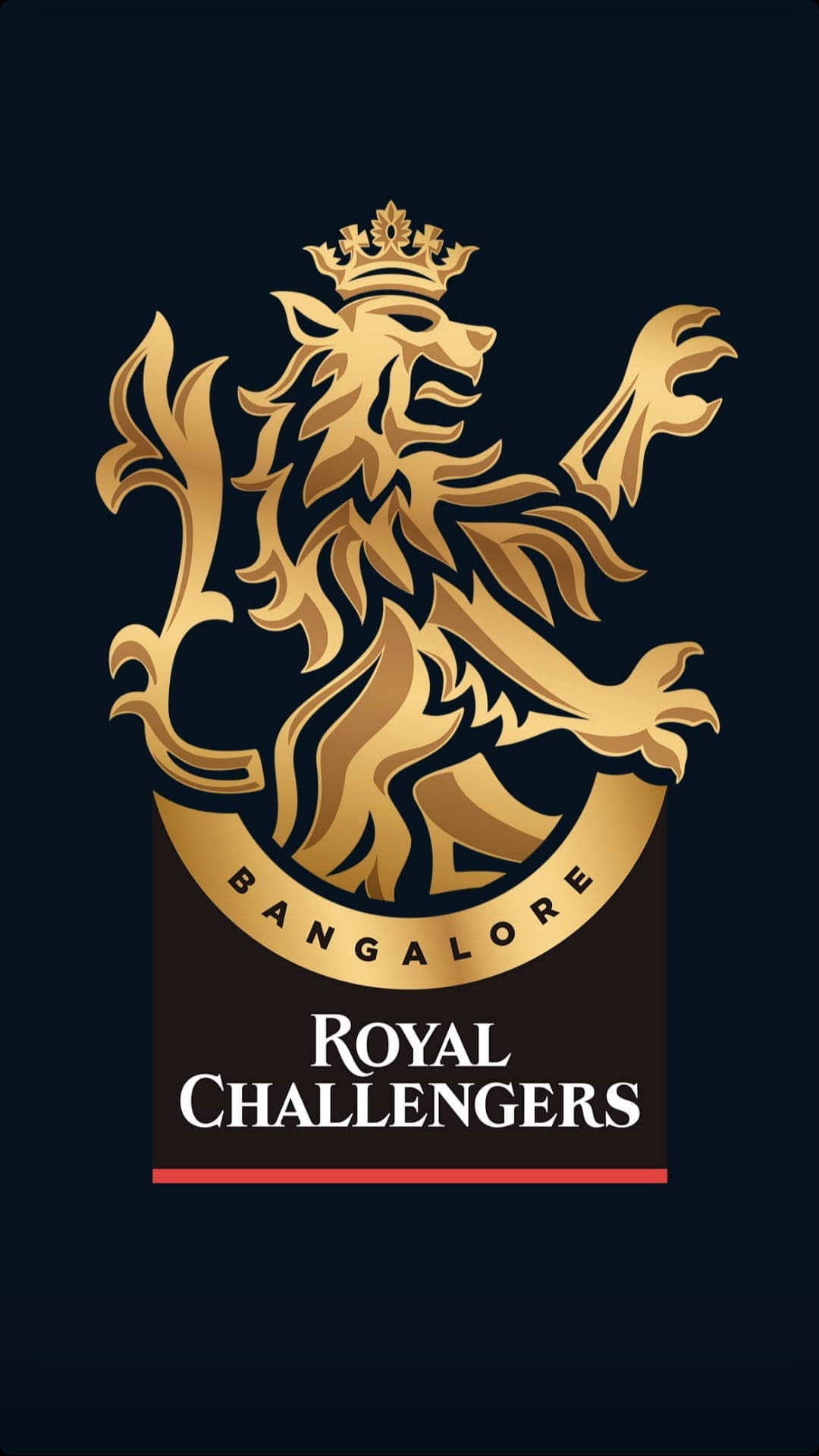 Rcb Golden Lion Cricket Team Logo Wallpaper