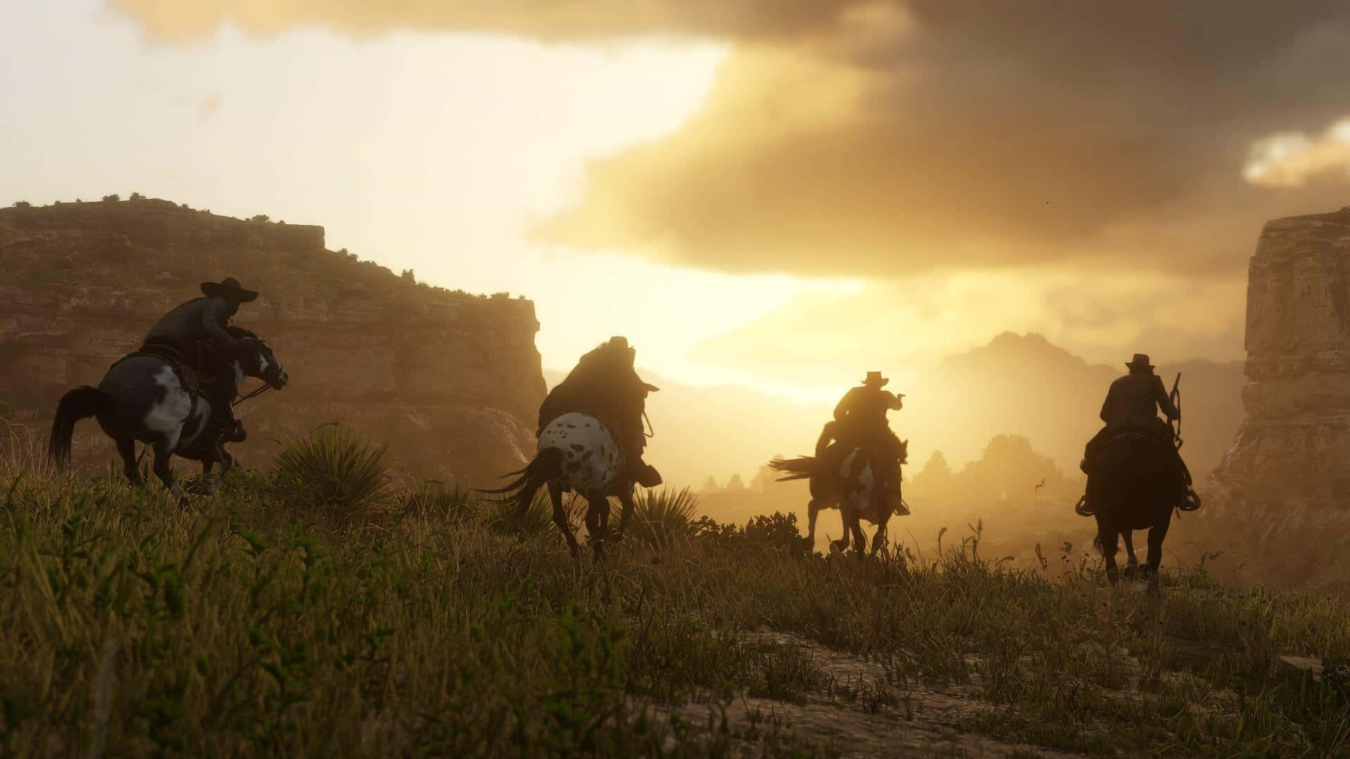 The vast scenery of the Red Dead Redemption 2 digital world Wallpaper