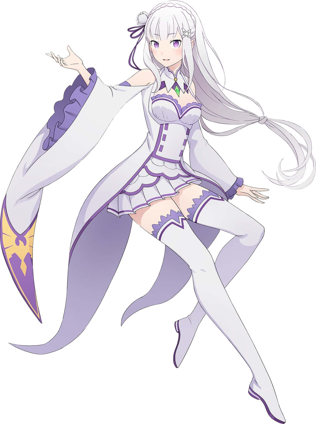 Beautiful Emilia from Re Zero anime Wallpaper