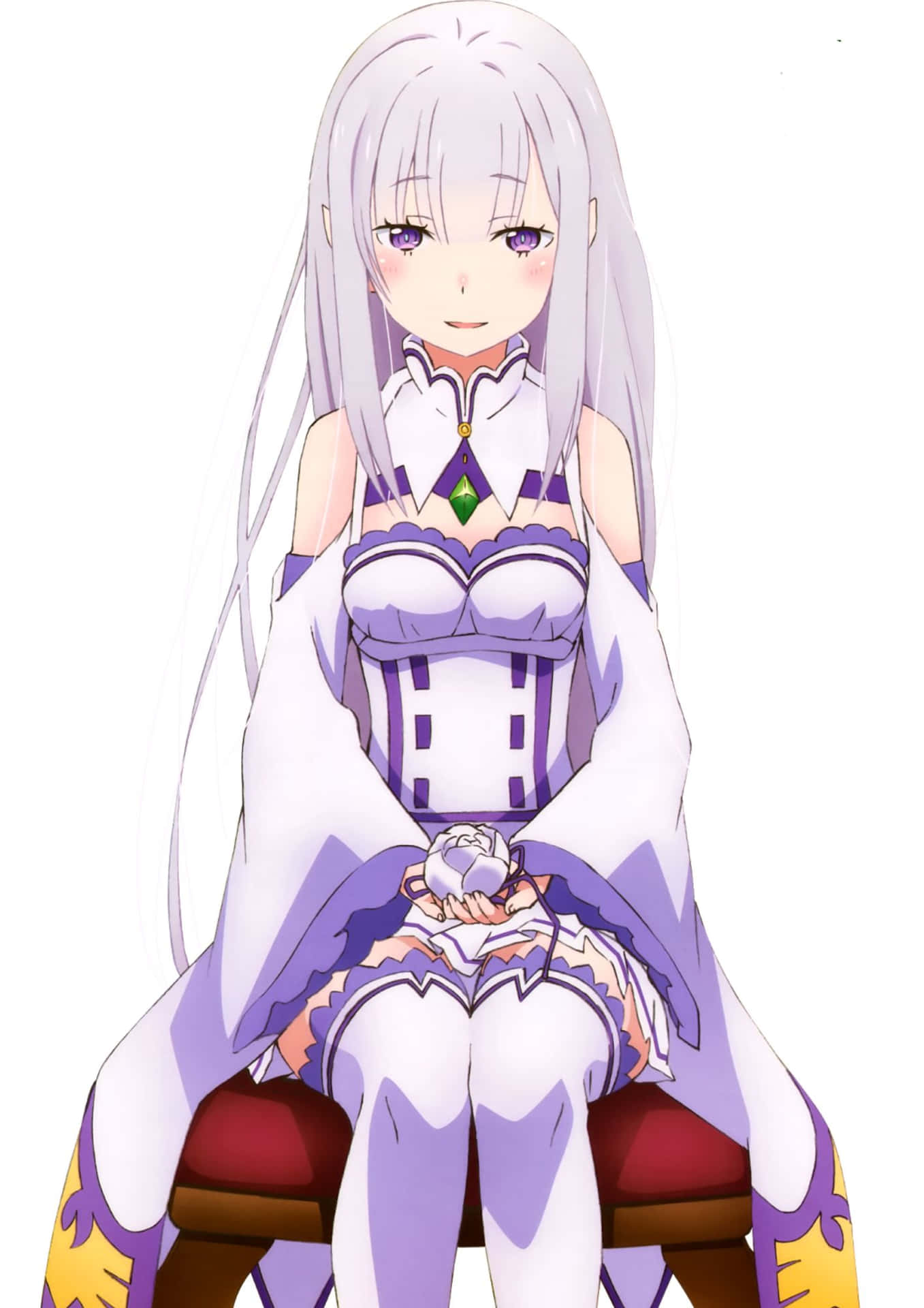 Enchanting Emilia from Re:Zero Wallpaper