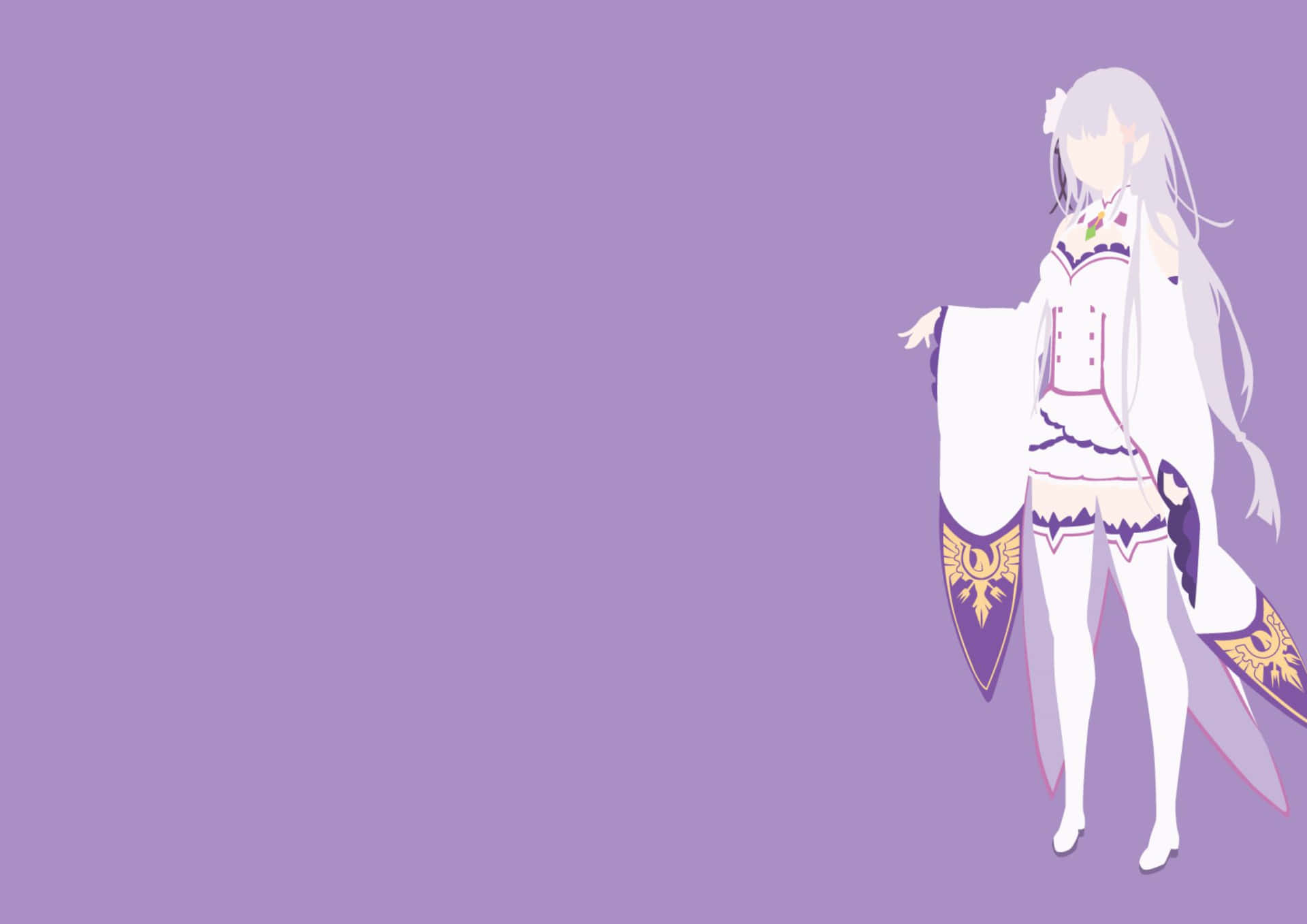 Emilia from Re:Zero Anime Wallpaper Wallpaper