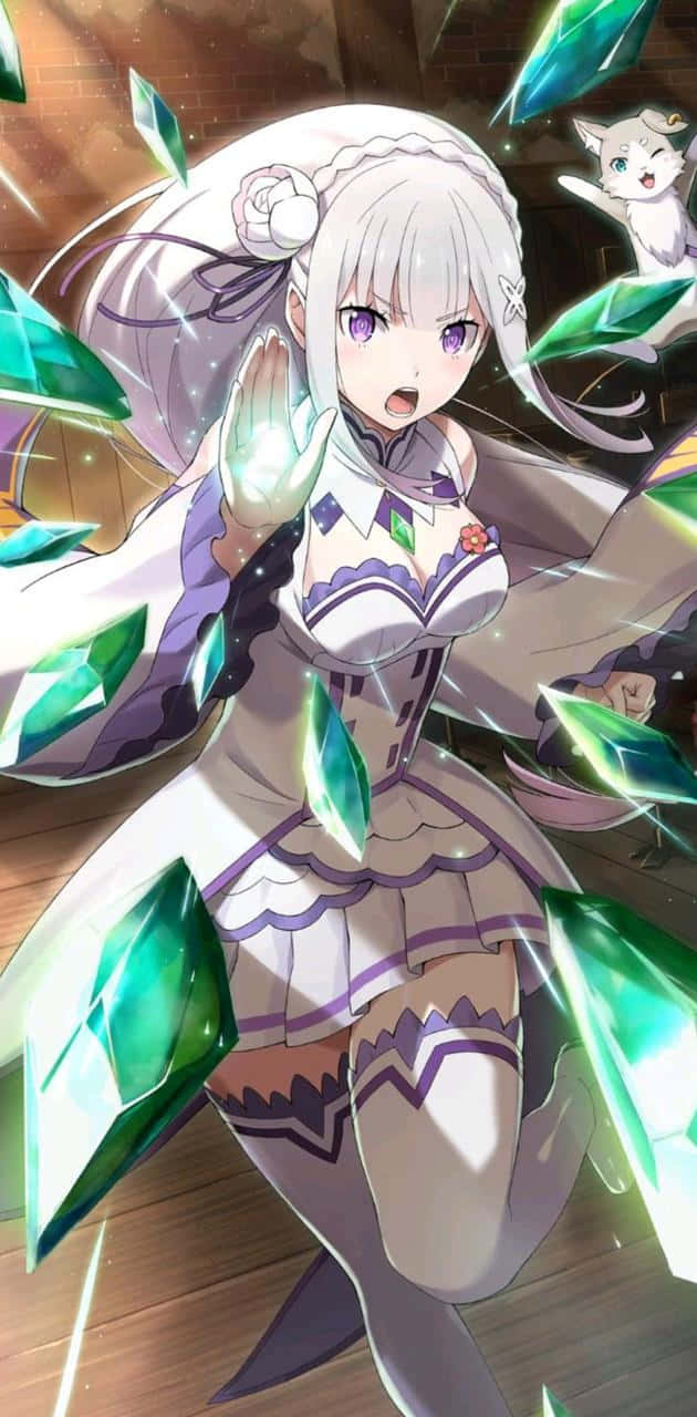 Enchanting Emilia - Re: Zero Anime Wallpaper
