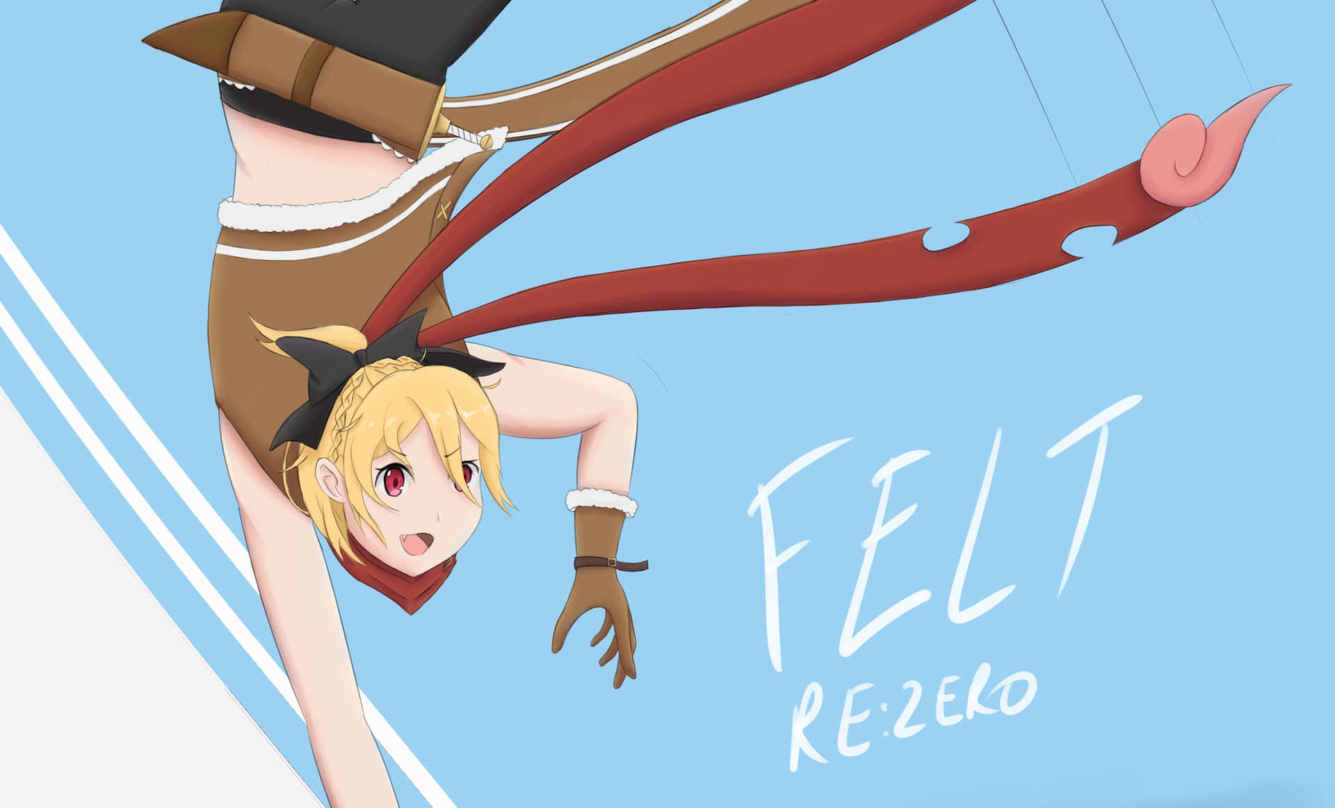 Captivating Felt from Re:Zero Anime Wallpaper Wallpaper