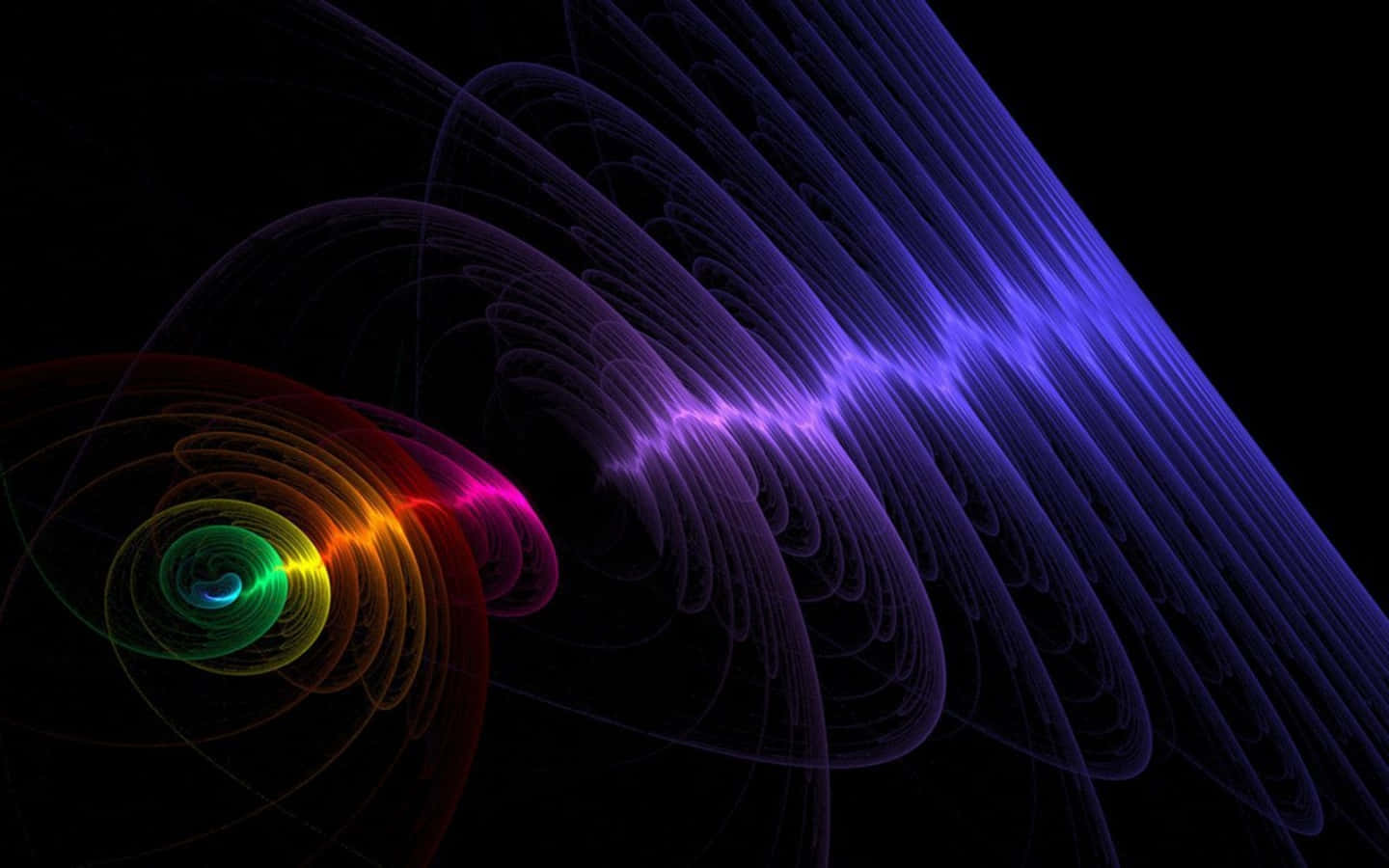 Unaimagen Abstracta Y Colorida De Una Espiral. Fondo de pantalla