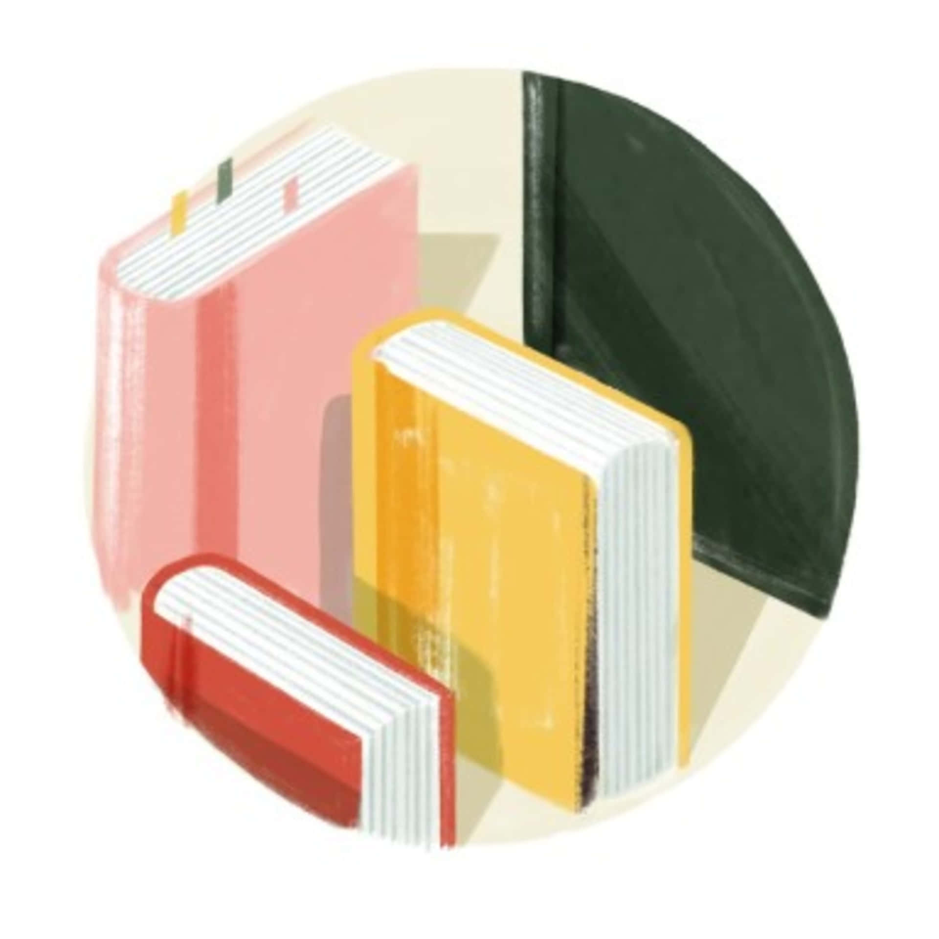 Illustration Of Books In A Circle