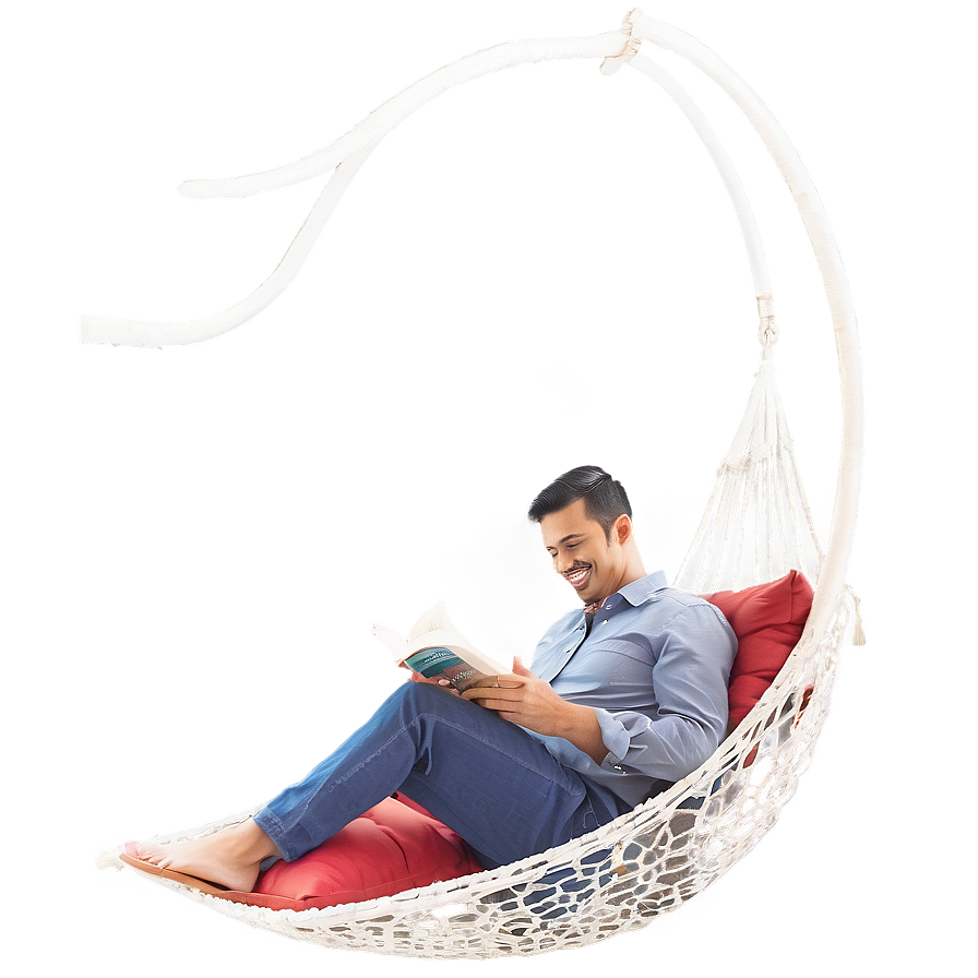 Reading Book In Hammock Png 37 PNG