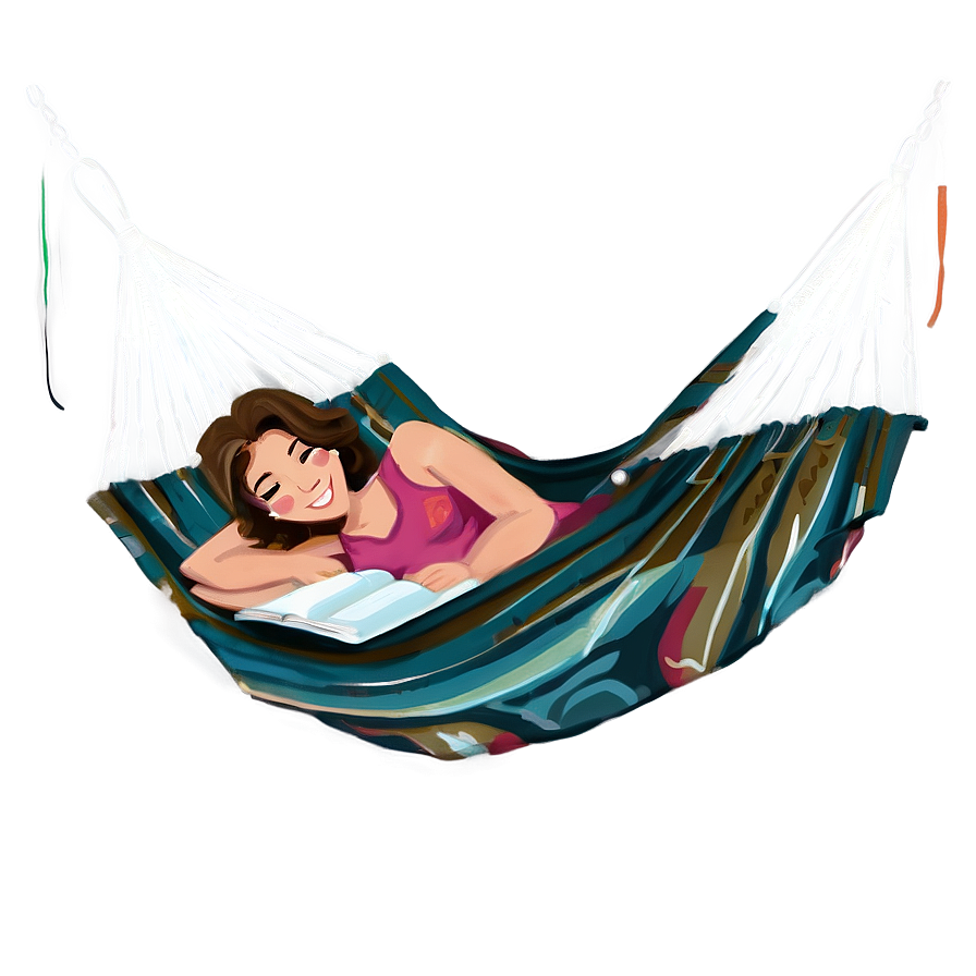 Reading Book In Hammock Png 94 PNG