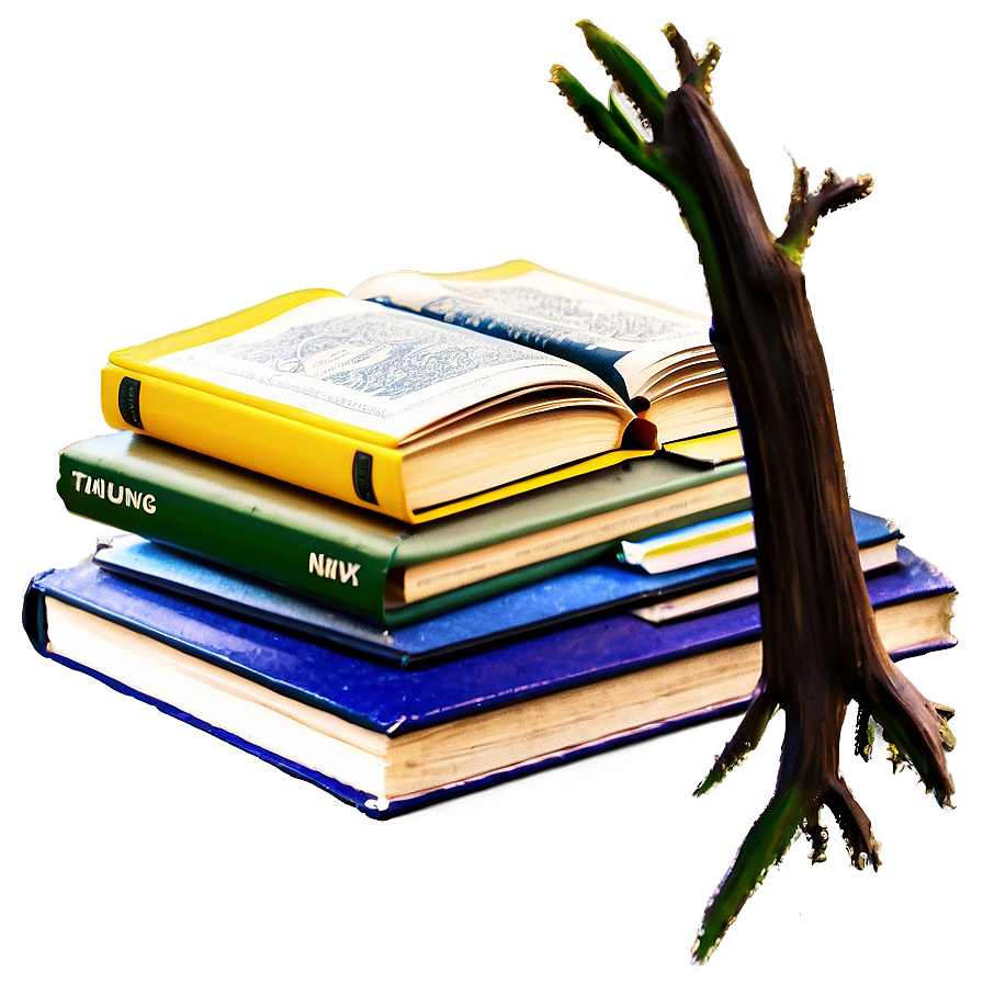 Reading Books Stack Png Aey PNG