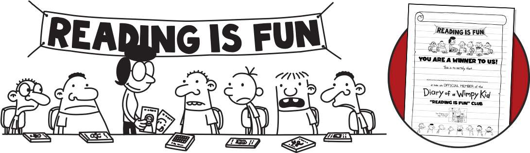 Reading Is Fun Diaryofa Wimpy Kid Club PNG