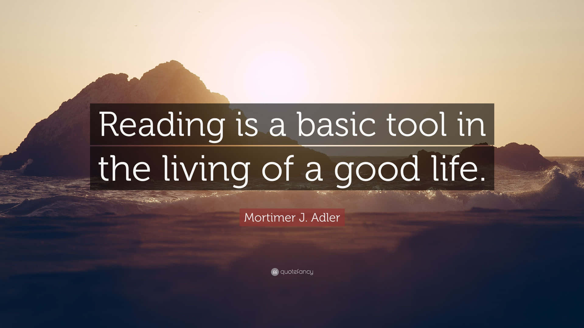 Reading Is A Basic Tool In The Living Of A Good Life