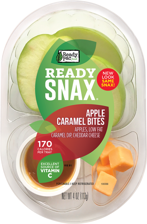 Ready Snax Apple Caramel Bites Packaging PNG