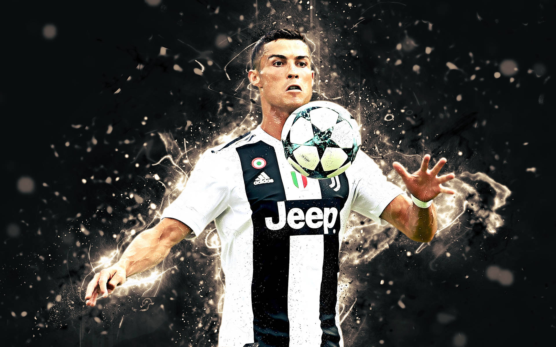 Ready To Hit The Ball CR7 3D Wallpaper
